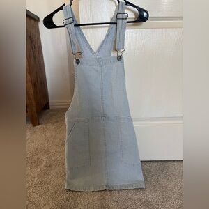 Altar'd State Blue Striped Overall jumper